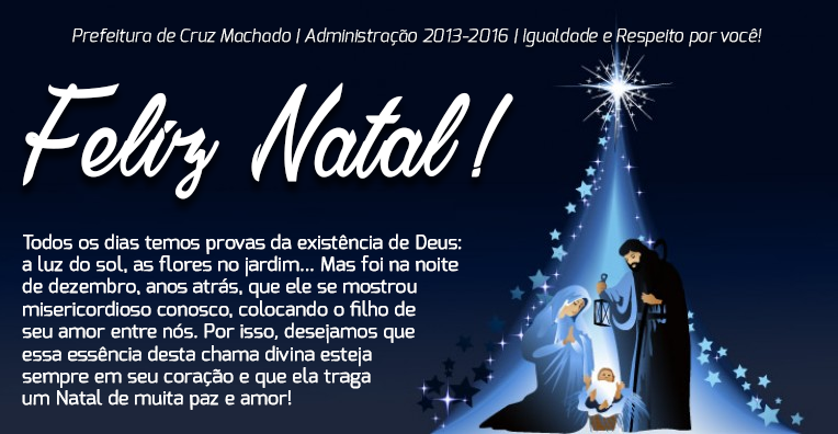 Cruz Machado Feliz Natal 2015 2